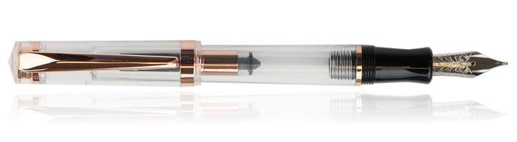 Nemosine Singularity Fountain Pens in Rose Gold Demonstrator