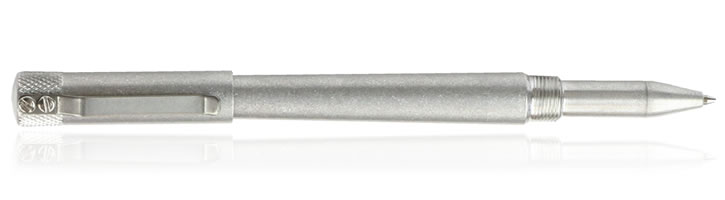 Karas Kustoms Render K Rollerball Pens in Tumbled Raw Aluminum