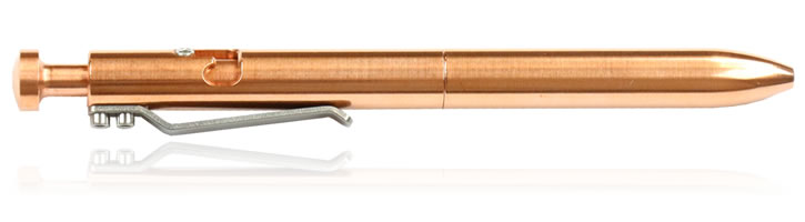Karas Kustoms Bolt Ballpoint Pens in Copper