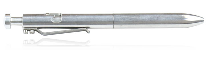 Karas Kustoms Bolt Ballpoint Pens in Raw Aluminum