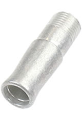 Karas Kustoms Fountain K Grip Pen Parts in Tumbled Raw Aluminum