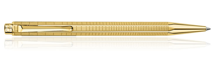 Caran d'Ache Ecridor Ballpoint Pens in Lignes Urbaines Gold Plated