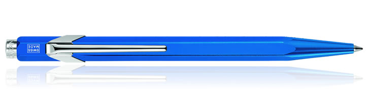 Blue Caran d'Ache 849 Metal-X Ballpoint Pens