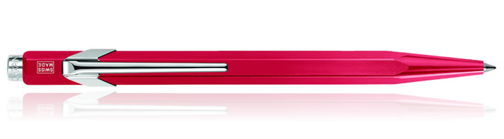 Red Caran d'Ache 849 Metal-X Ballpoint Pens