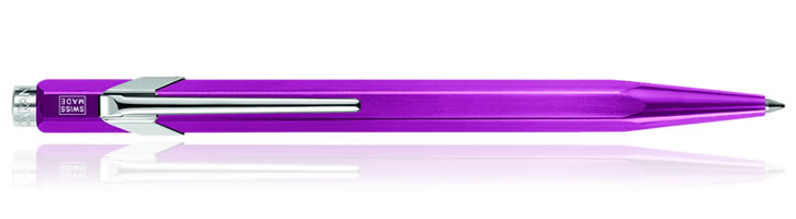 Caran d'Ache 849 Metal-X Ballpoint Pens in Violet