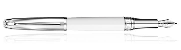 Caran d'Ache Leman Fountain Pens in White