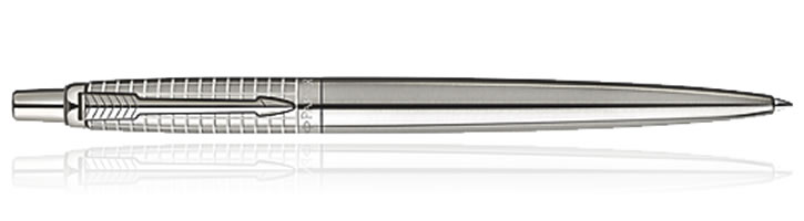 Parker Jotter Ballpoint Pens in Classic Stainless Steel Chiselled