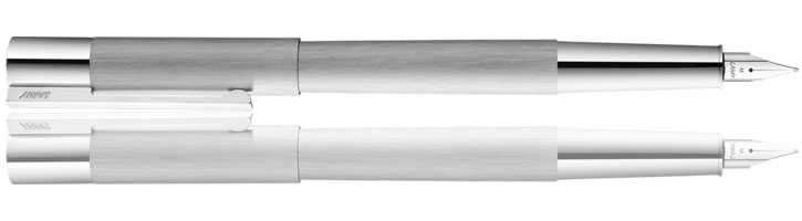 Lamy Scala Fountain Pens in Brushed Stainless Steel
