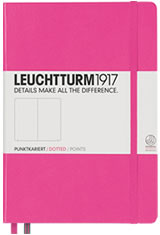 Leuchtturm1917 A5 Hardcover Memo & Notebooks in A5 Medium - New Pink - Dotted