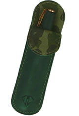 Dee Charles Designs Single Sleeve Pen Carrying Cases in Timber Olive