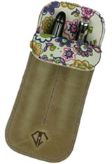 Desert Purple Dee Charles Designs Double Sleeve Pen Carrying Cases