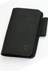 Dee Charles Designs Notebook Cover & Pen Carrying Cases in Midnight Black with Pen Loop