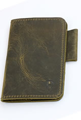Dee Charles Designs Notebook Cover & Pen Carrying Cases in Rawhide Brown with Pen Loop