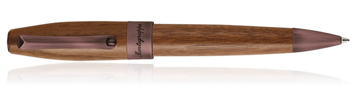 Montegrappa Fortuna Heartwood Ballpoint Pens in Walnut