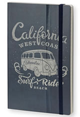 Stifflexible Vintage Surfing Medium Memo & Notebooks in California Adrenaline Blue