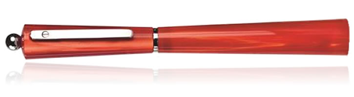 Giuliano Mazzuoli Moka Chiaroscuro Fountain Pens in Chiaroscuro Red