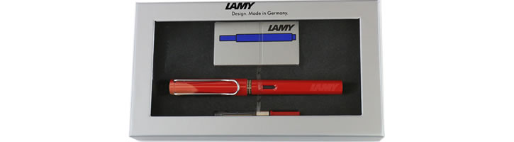 Lamy Gift Set - Ink & Safari Fountain Pens in Red