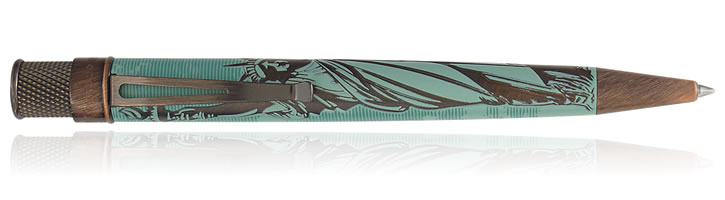 Retro 51 Tornado Vintage Metalsmith Rollerball Pens in Statue of Liberty