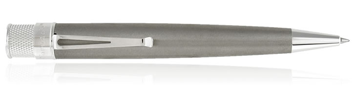 Retro 51 Tornado Big Shot Rollerball Pens in Natural Titanium