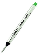 Green Schmidt 8120 Short Capless Rollerball Pen Refills