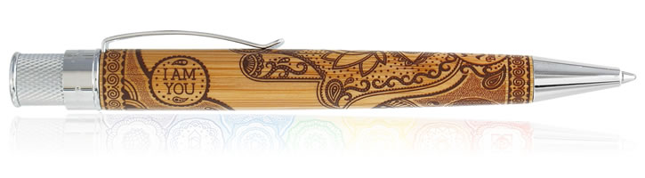 Retro 51 Tornado Yoga Ballpoint Pens in Hamsa Bamboo