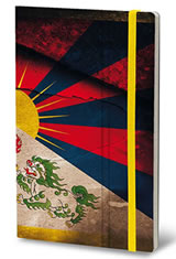 Stifflexible Flag Medium Memo & Notebooks in Free Tibet