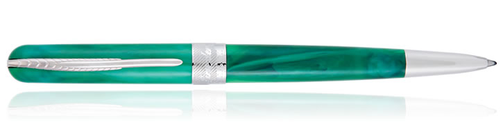 Pineider Avatar UR Ballpoint Pens in Forest Green