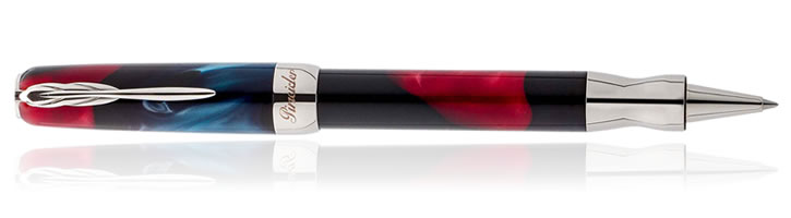 Pineider Great Beauty La Grande Rollerball Pens in Sunset Red