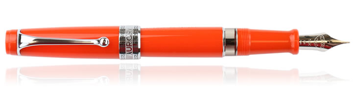 Aurora Optima Flex Fountain Pens in Orange