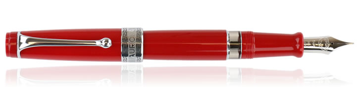 Aurora Optima Flex Fountain Pens in Red