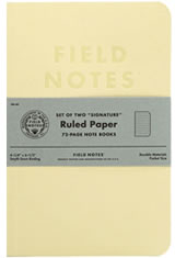 Field Notes Signature Memo & Notebooks in Ruled Paper
