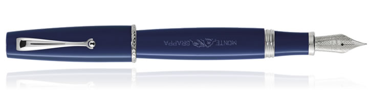 Montegrappa Monte-Grappa Fountain Pens in Blue Resin