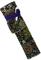 Taccia Kimono Wrap Single Pen Carrying Cases in Nishijin Majestic Crest
