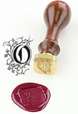 O - Illuminated Font J Herbin Brass Letter Seal Sealing Wax
