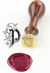 P - Illuminated Font J Herbin Brass Letter Seal Sealing Wax