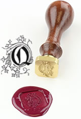 J Herbin Brass Letter Seal Sealing Wax in Q - Illuminated Font