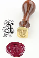 X - Illuminated Font J Herbin Brass Letter Seal Sealing Wax