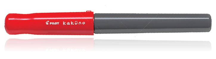 Grey Red Pilot Kakuno Fountain Pens