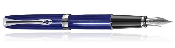 Diplomat Excellence A2 Fountain Pens in Skyline Blue