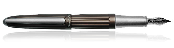 Diplomat Aero Fountain Pens in Metallic Brown