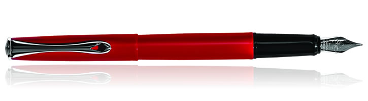 Diplomat Esteem Fountain Pens in Red