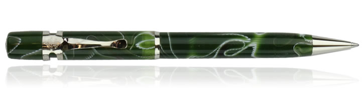 Visconti Ragtime Ballpoint Pens in Verde Bosco