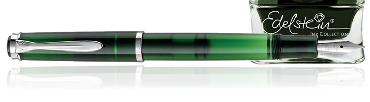 Pelikan Special Edition M205 Fountain Pens in Pen and Olivine Ink