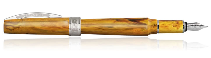 Visconti Mirage Fountain Pens in Amber