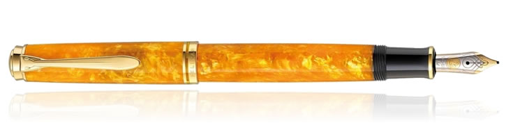 Pelikan M600 Vibrant Orange Fountain Pens