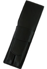 Black Girologio Double Top Flap Pen Carrying Cases