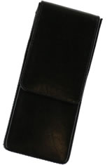 Black Girologio Triple Magnetic Closure Pen Carrying Cases