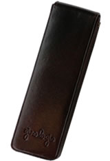 Girologio Double Magnetic Closure Pen Carrying Cases in Oxblood