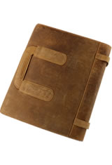 Girologio 96 Zipper Briefcase Pen Carrying Cases in Saddle