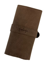 Girologio Wrap 6 Pen Carrying Cases in Bomber Brown
